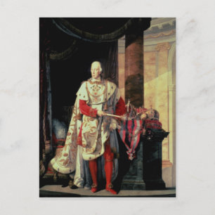 Kaiser Francis I. von Österreich, 19. Jahrhundert Postkarte