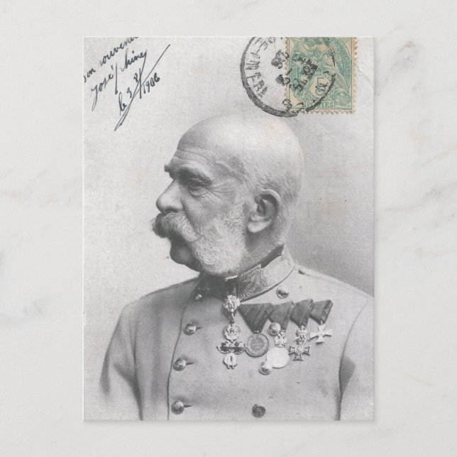 Kaiser Francis Joseph von Österreich Postkarte (Vorderseite)