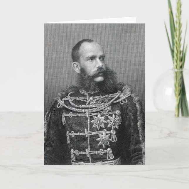 Kaiser Franz Joseph I von Österreich Karte (Vorderseite)
