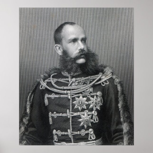 Kaiser Franz Joseph I. von Österreich Poster (Vorne)