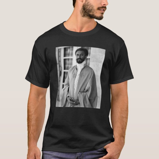 Kaiser Haile Selassie Portrait T-Shirt (Vorderseite)