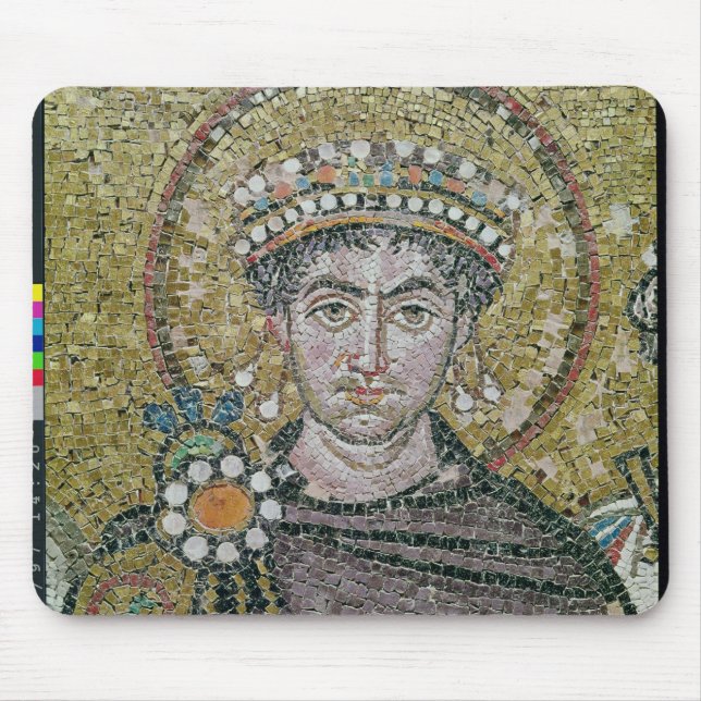Kaiser Justinian I. c.547 AD Mousepad (Vorne)