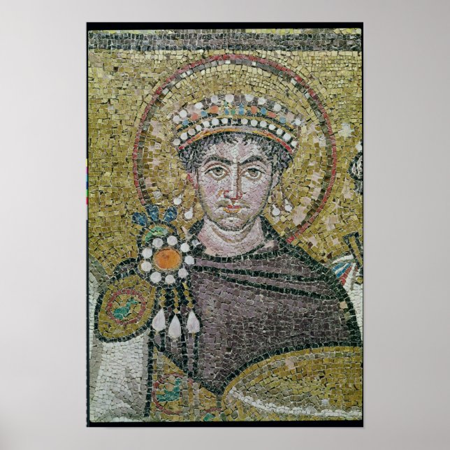 Kaiser Justinian I. c.547 AD Poster (Vorne)