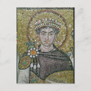 Kaiser Justinian I. c.547 AD Postkarte