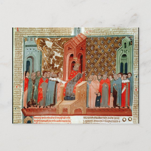 Kaiser Justinian und sein Gericht Postkarte (Vorderseite)