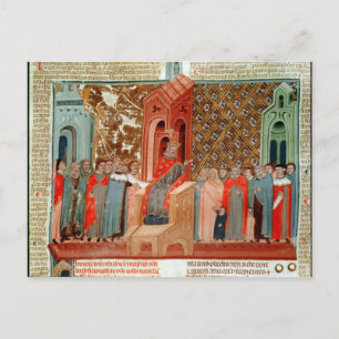 Kaiser Justinian und sein Gericht Postkarte