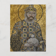 Kaiser Konstantine IX Byzantinisches Mosaiksymbol