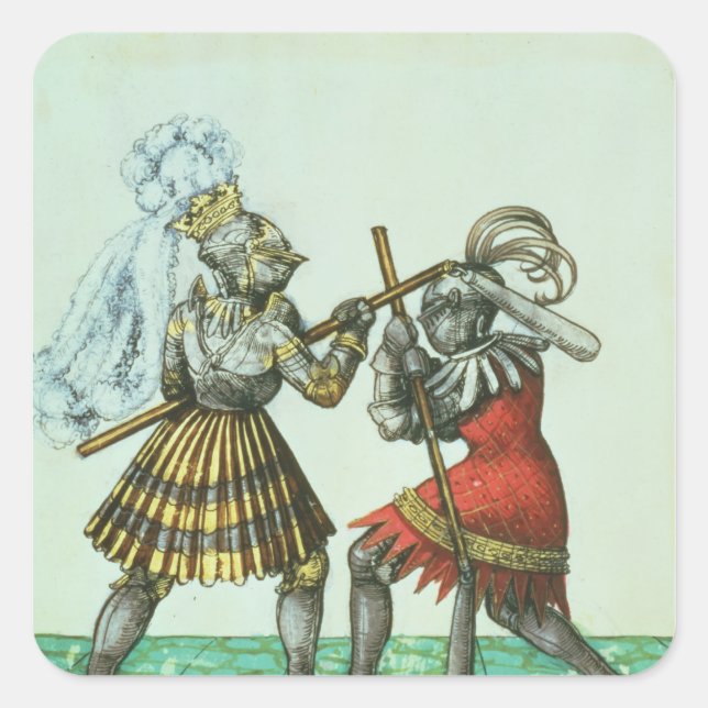 Kaiser Maximilian I. Quadratischer Aufkleber (Vorderseite)