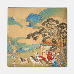 Kaiser MU Wang der Chou-Dynastie herein Magnet
