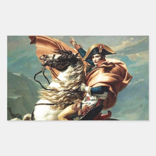 Kaiser Napoleon Boneparte, Frankreich Rechteckiger Aufkleber (Vorderseite)