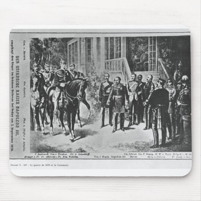 Kaiser Napoleon III und Kaiser Wilhelm I Mousepad (Vorne)