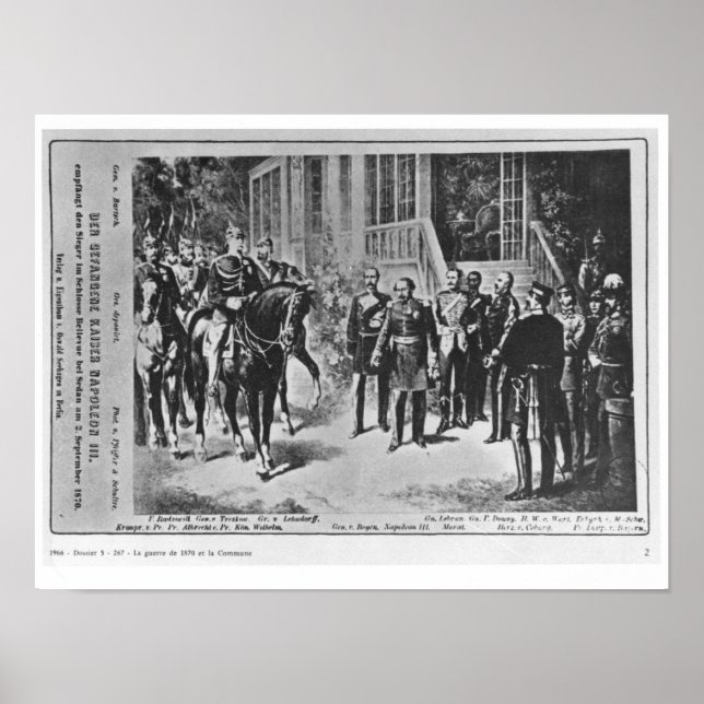 Kaiser Napoleon III. und Kaiser Wilhelm I Poster (Vorne)