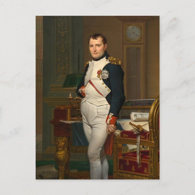 Kaiser Napoleon in seinem Studium an den Tuilerien Postkarte (Vorderseite)