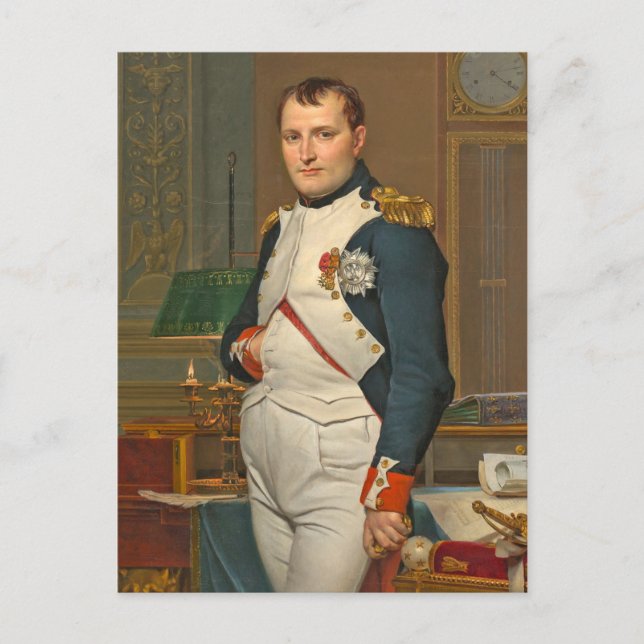 Kaiser Napoleon in seinem Studium an den Tuilerien Postkarte (Vorderseite)