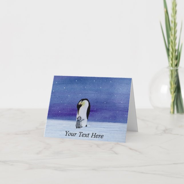 Kaiser Penguin Dankeskarte (Vorderseite)