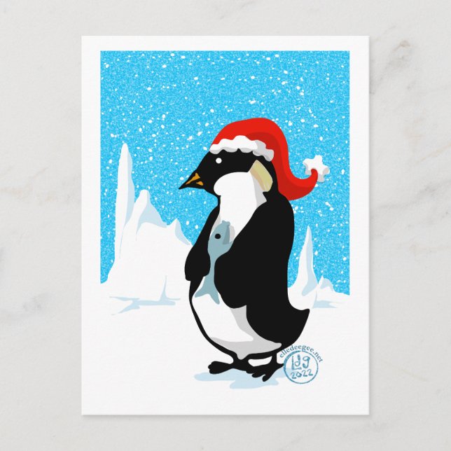Kaiser Penguin Weihnachten (Vorderseite)