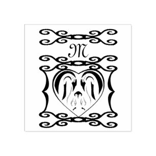 Kaiser Pinguin Forever Love Birds Gummistempel