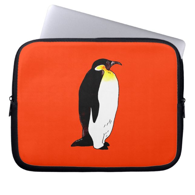 Kaiser-Pinguin Laptopschutzhülle (Vorderseite)