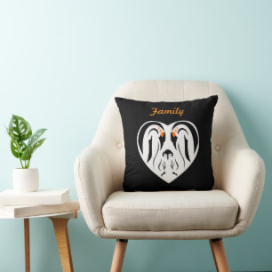 Kaiser Pinguin Liebe Herzstück Kissen