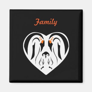 Kaiser Pinguin Liebe Herzstück Magnet