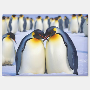 Kaiser Pinguins Zuneigung Natur Wildtiere Magnet