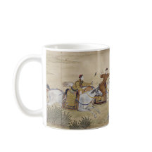 Kaiser Qianlong jagt Hirsche auf einer Jagdreise