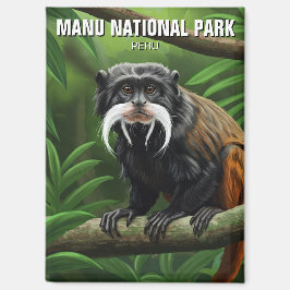 Kaiser Tamarin im Nationalpark Manu Peru Magnet