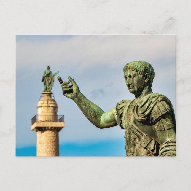 Kaiser Trajan Postkarte (Vorderseite)