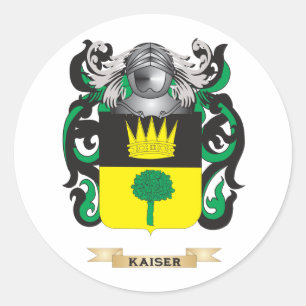 Kaiser Wappen (Familienwappen) Runder Aufkleber
