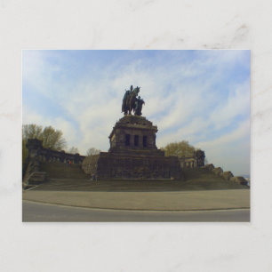 Kaiser Wilhelm, Deutsches Eck, Koblenz, Deutschlan Postkarte
