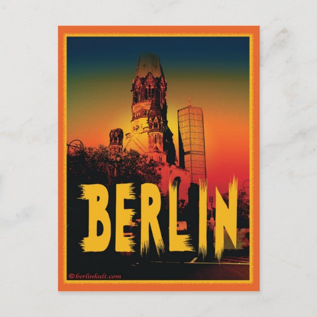 Kaiser-Wilhelm-Gedächtniskirche in Berlin Postkarte (Vorderseite)