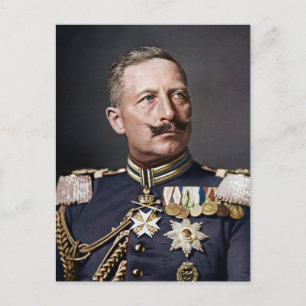 Kaiser Wilhelm II. 1908 eingefärbt Postkarte