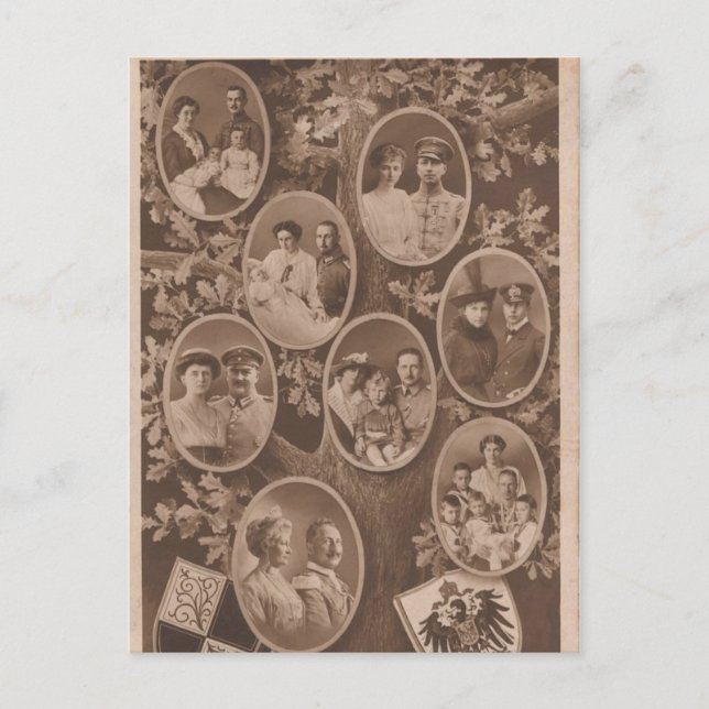 KAISER WILHELM II mit seiner Familie #024D Postkarte (Vorderseite)