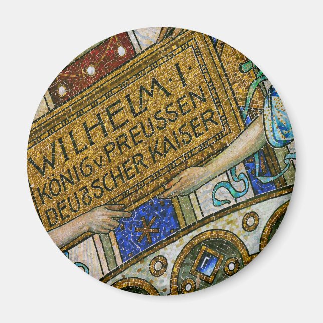 Kaiser-Wilhelm-Kirche, Berlin, Pest, Mosaikstein Magnet (Vorne)