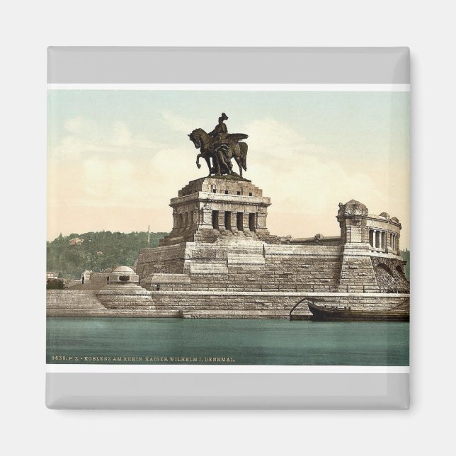 Kaiser William's Monument, Coblenz, Rhein, Magnet (Vorne)