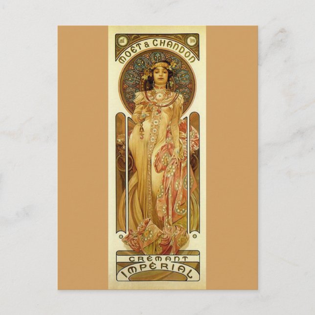 Kaiserchampagne - Kunst Nouveau Postkarte (Vorderseite)