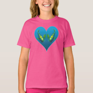 Kaiserfisch-Zwillinge in einem blauen Herzen - Ill T-Shirt