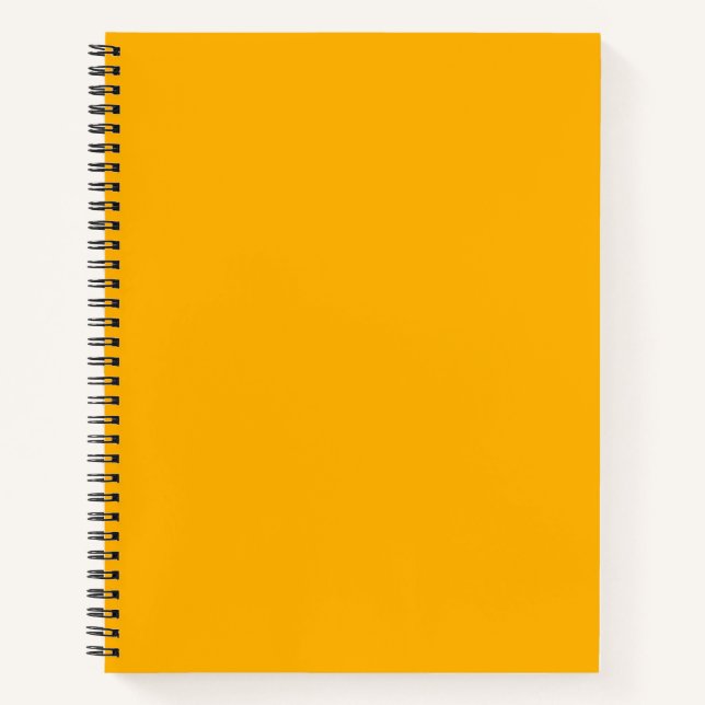 Kaisergelbe Farbe Notizbuch (Vorderseite)