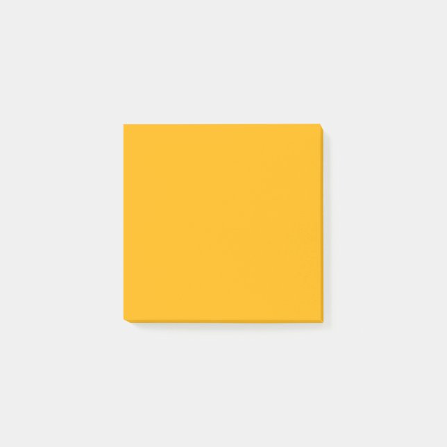 Kaisergelbe Farbe Post-it Klebezettel (Vorderseite)