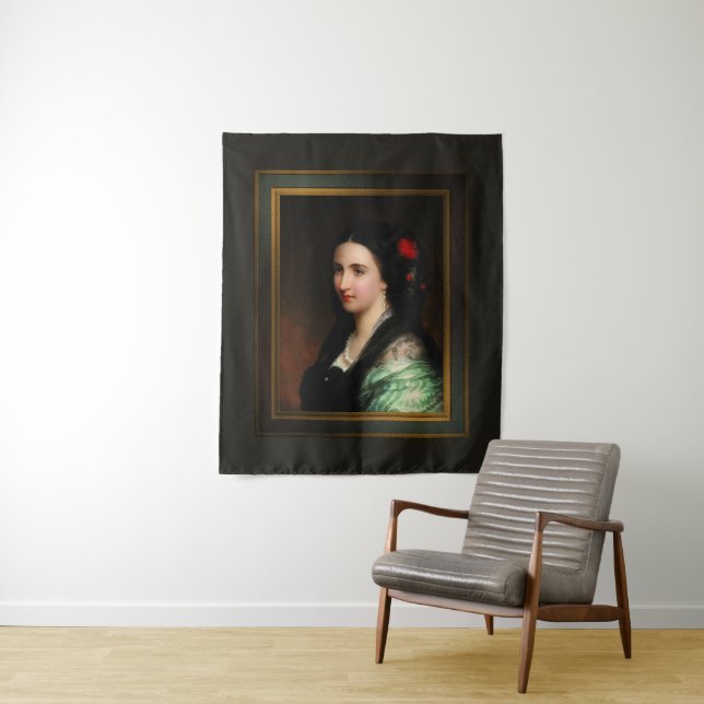 Kaiserin Carlota von Mexiko von Hermann Winterhalt Wandteppich (Beispiel)