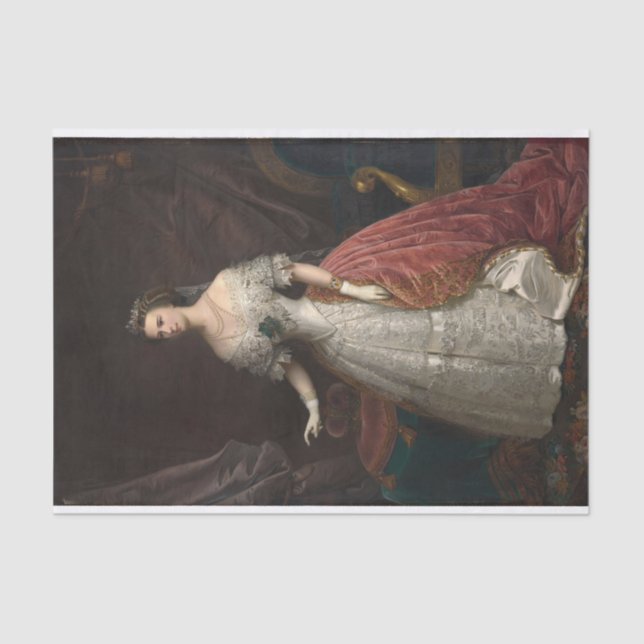 Kaiserin Elisabeth von Franz Russ von den Jüngeren Seidenpapier (Vorderseite)