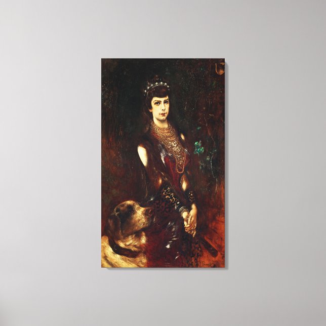 Kaiserin Elisabeth von Österreich, 1883 Leinwanddruck (Vorderseite)