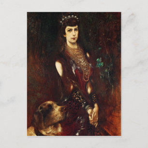 Kaiserin Elisabeth von Österreich, 1883 Postkarte