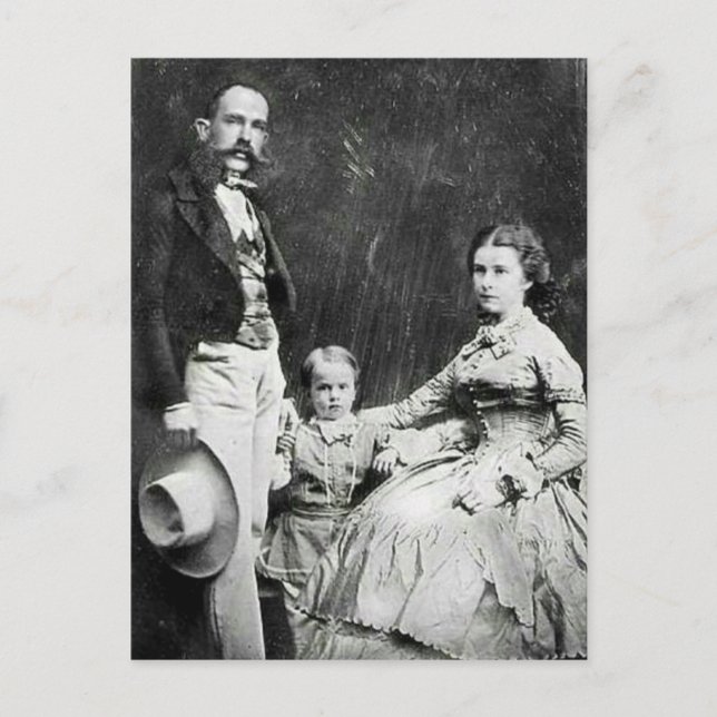 Kaiserin Elisabeth von Österreich - Sissi, FJ & Ru Postkarte (Vorderseite)