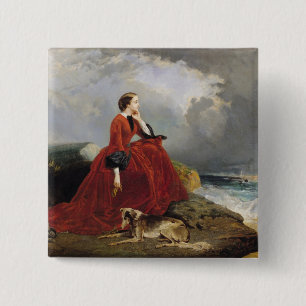 Kaiserin Eugenie in Biarritz, 1858 Button