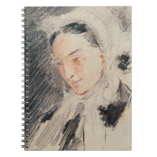 Kaiserin Eugénie (schwarze u. rote Kreide) Notizblock