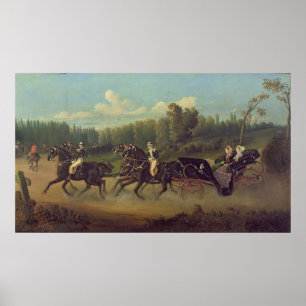 Kaiserin Eugenie und Königin Victoria in Poster