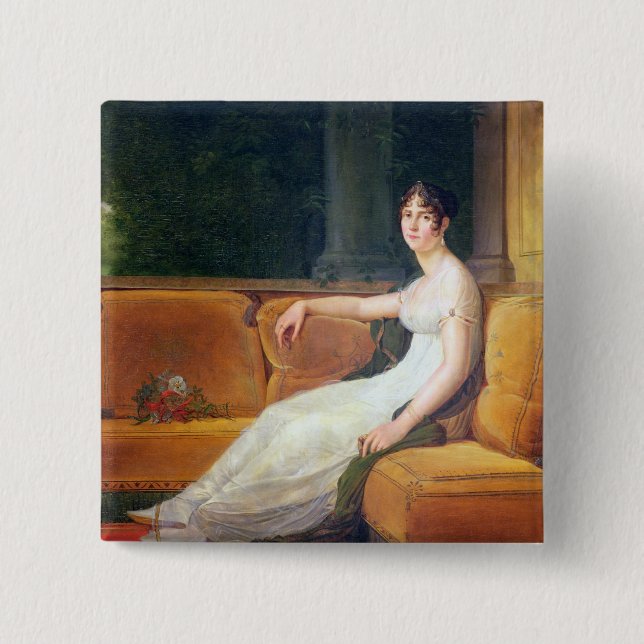 Kaiserin Josephine bei Malmaison, c.1801 Button (Vorderseite)