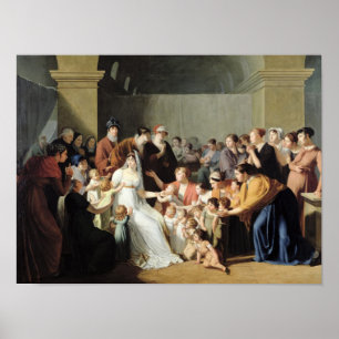 Kaiserin Josephine Unter den Kindern, 1806 Poster