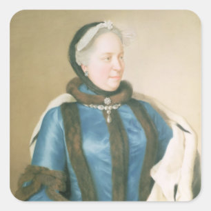 Kaiserin Maria Theresa, Österreich, c.1770 Quadratischer Aufkleber
